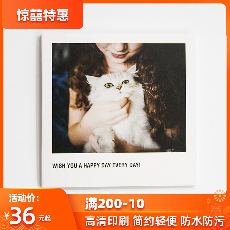 Square photo book Custom children Write a real set Tourism photo book Butterfly Dress Lovers Birthday Gift Productions