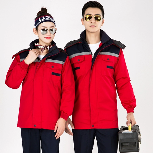 Зимняя рабочая одежда Хлопковое пальто мужское холодное проект Служба страхования труда.