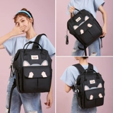 Ранец, вместительная и большая сумка через плечо, рюкзак, для средней школы