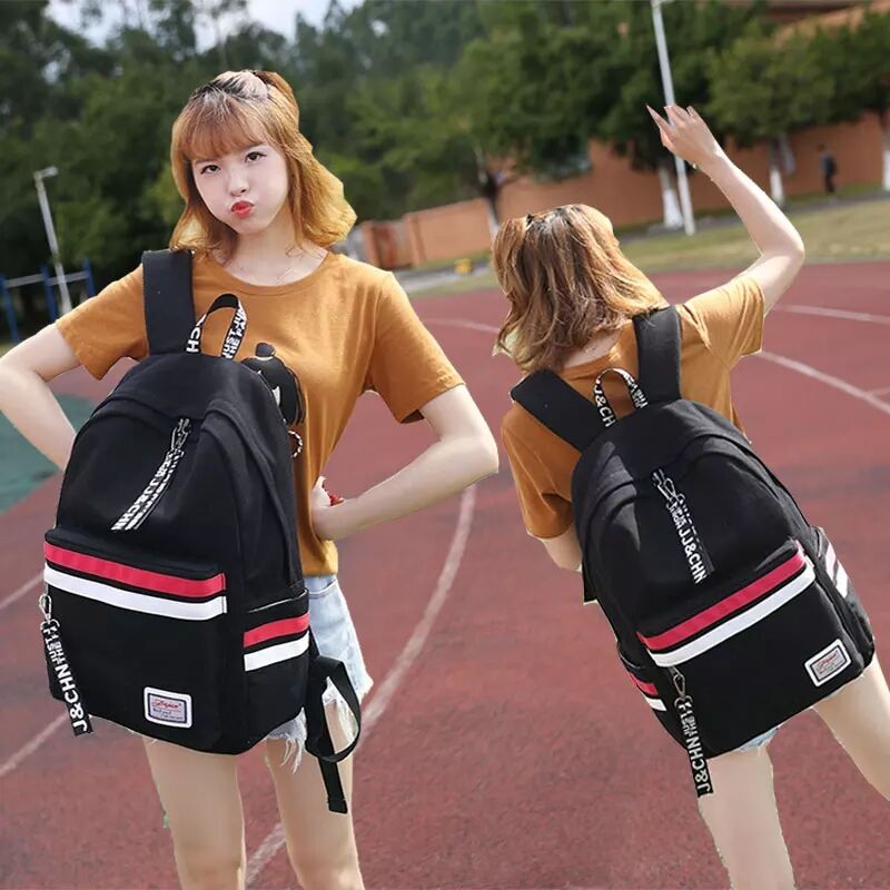 Primary school students of junior high school students schoolbag female Korean high school students large capacity backpack college students shoulder bag wu liu nian level