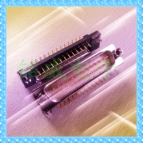 Needle D-SUB DB25 male seat welding Plate 90 degree socket DR25 male seat with plastic bracket