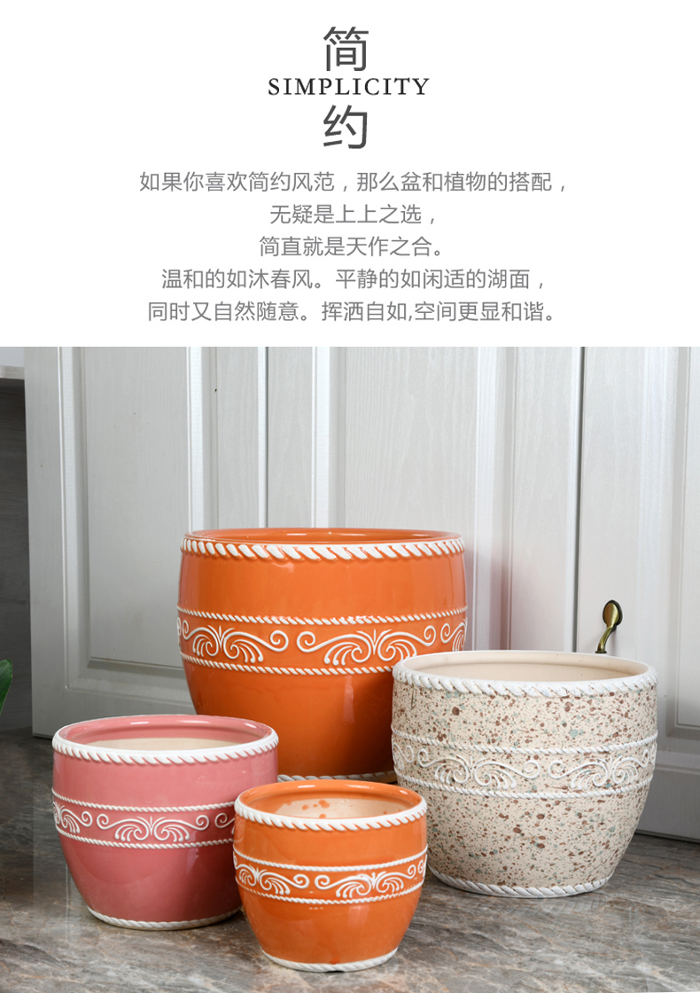 Ceramic large wholesale flower POTS clearance creative butterfly orchid green plant contracted sitting room balcony, fleshy flowerpot pack mail