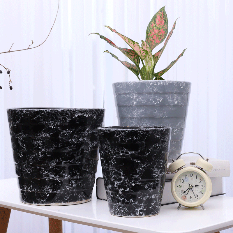 Crystalline glaze flower pot ceramic oversized packages mailed home sitting room other basin wholesale high European flowerpot clearance