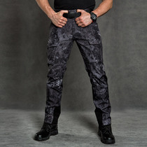 Python pants mens military fans outdoor camouflage pants 511 plus velvet padded soft shell tactical pants loose special forces Gong pants