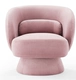 Светло-розовый бархат + функция вращения.