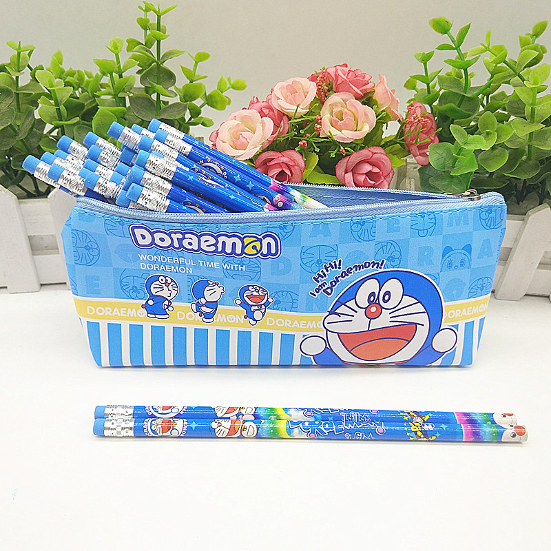 Jingle cartoon pencil KT cat student wooden HB pencil primary school students kindergarten school supplies to send pen bag