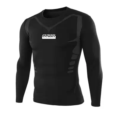 High-ball men's basketball tight-fitting men's winter sports short-sleeved quick-drying clothes plus velvet long-sleeved running fitness pants