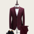 Bộ đồ nam, bộ đồ ba mảnh, chú rể, trang phục, chú rể, váy cưới, Slim, bộ đồ công sở chuyên nghiệp, bộ vest bộ vest nam Suit phù hợp