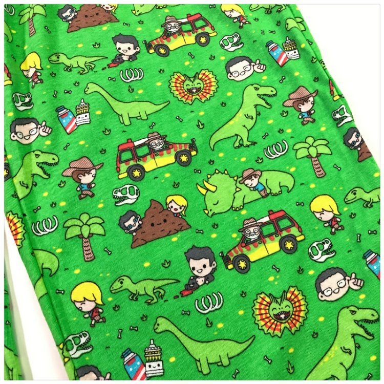 Cặp đôi Jurassic Dễ thương Phim hoạt hình Khủng long Quần Pyjama Quần nhà Cặp vợ chồng quần short nam