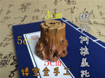 Yixing boutique purple sand tea play tea pet ornaments tea pot cover stump tea play original mine section mud stump