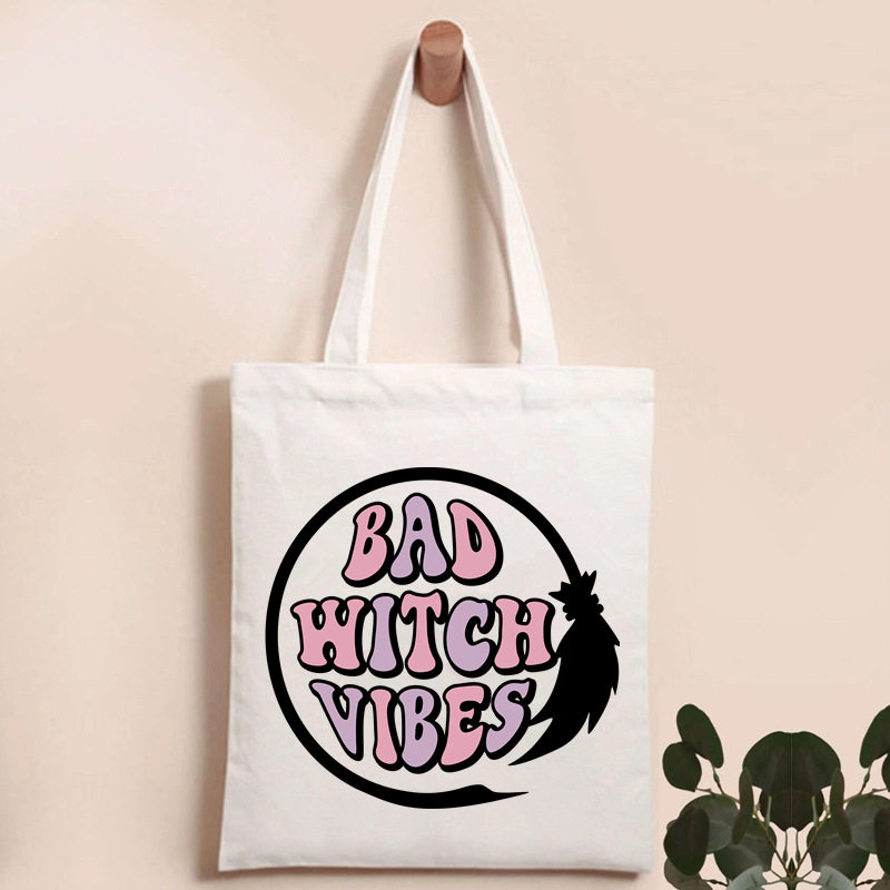 Сумка halloween tote bag 欧美风个性万圣节手提袋糖果袋子单肩购物袋