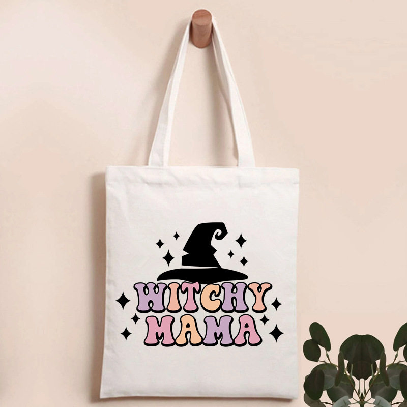 Сумка halloween tote bag 欧美风个性万圣节手提袋糖果袋子单肩购物袋