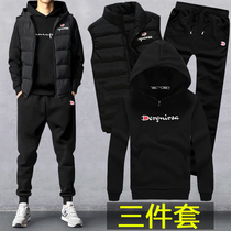 Guanjia mens official website flagship store official autumn and winter suit winter plus velvet hooded jacket army mens counter