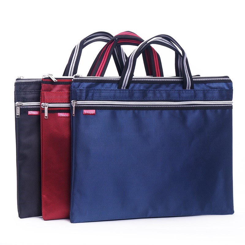 Hand briefcase Canvas Multilayer business Large capacity Paper bag Easy information Public file bag multifunction