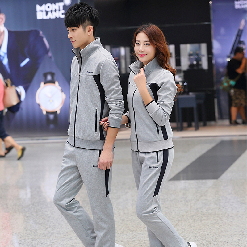 2021 new spring, autumn and winter sportswear men and women large size casual thick cotton men's sports suits group purchase couples wear