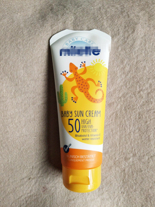 Swiss Sunscreen crown @Army~Mil et~@te Little Lizard Baby Sunscreen 100ml Waterproof sweatproof SPF50