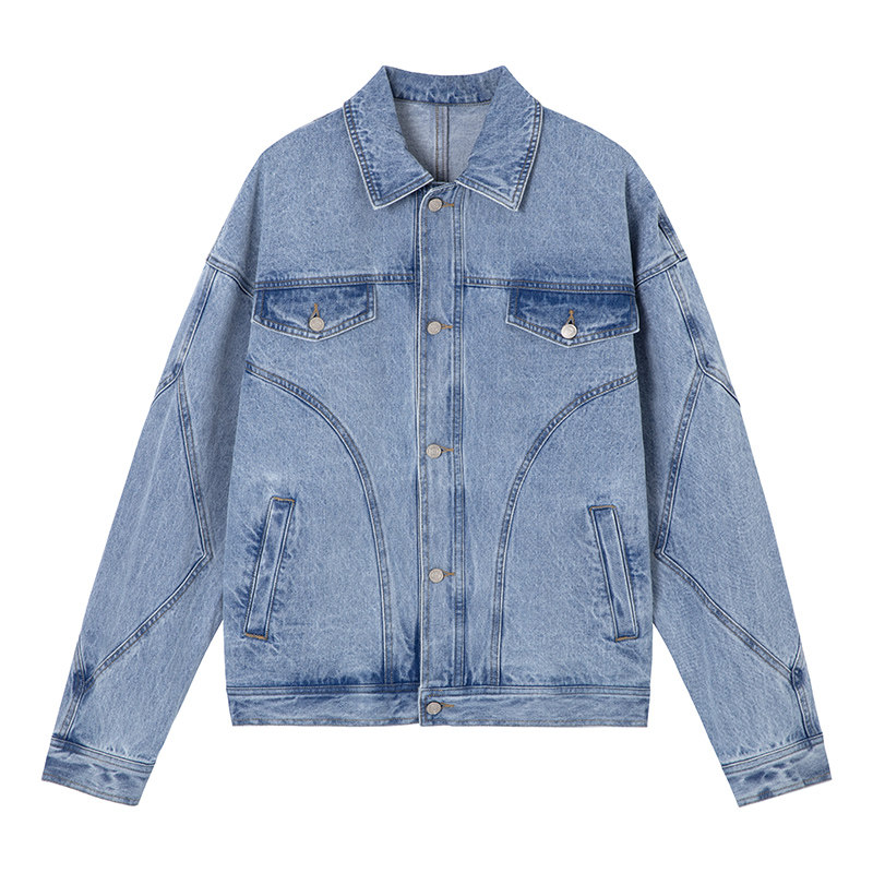 (Limited time half price) Irregular split line denim jacket ) Start grabbing at 20:00 on December 20