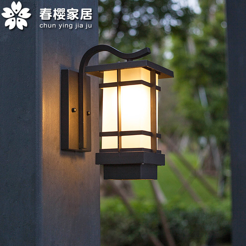 Balcony Wall Light Outdoor Eu Style Villa Outdoor Waterproof Wall Light Brief Led Terrace Entrance Patio American Veranda