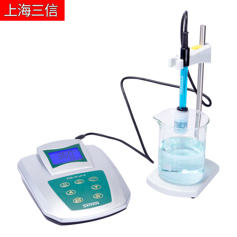 上海三信PHS-3C-01实验室pH计精密台式酸度计PH计测试仪