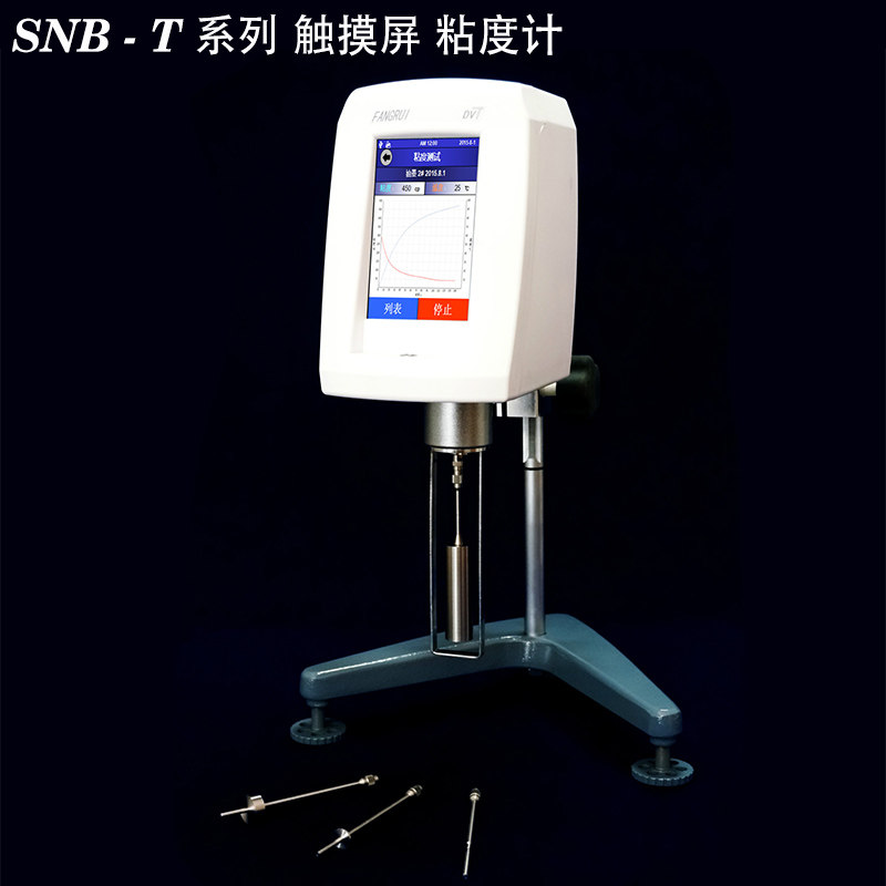 上海方瑞SNB-1T/2T粘度计数显触摸屏粘度测试仪高性能定时粘度计