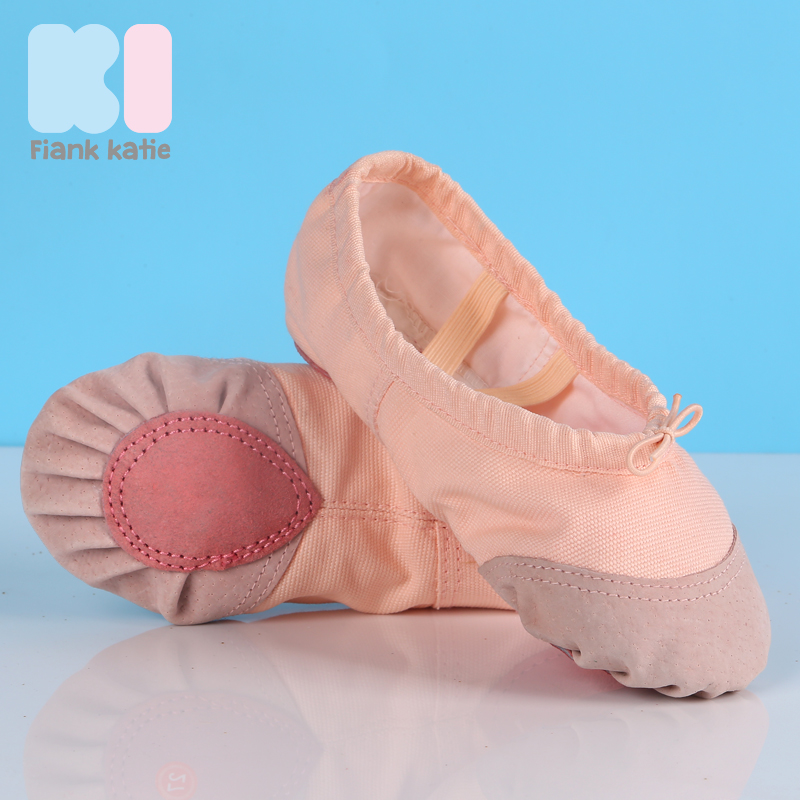 Young Children Dance Shoes Girls Soft-bottom Exercises Shoes Cat Paw Shoes Dance Shoes Adults Yoga Shoes Canvas Ballet Shoes