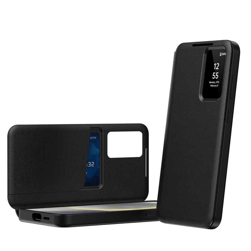 Weelai Is Suitable for Samsung S26Ultra Mobile Phone Case, Smart Window Flip Leather Protective Case, S25Plus Black Business Style, S24 High-End, S23 Anti-Drop, S22 Full Coverage, A55/A56/A16 Weelai Is Suitable for Samsung S26Ultra Mobile Phone Case, Smart Window Flip Leather Protective Case, S25Plus Black Business Style, S24 High-End, S23 Anti-Drop, S22 Full Coverage, A55/A56/A16