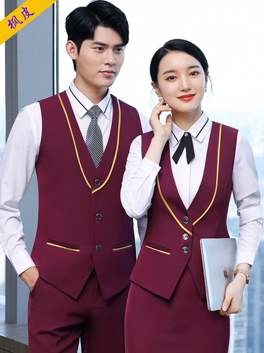 Бар KTV Working Service Men's Night Store Store Set Set Hotel Restaurant Restaurant Cashiers Western Weskeeper Vest Workers Inturity