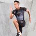Bộ đồ thể thao nam mùa hè áo thun ngắn tay rộng nhanh quần áo thể thao chạy quần áo thể dục quần short thể thao áo tập gym Quần áo tập thể hình
