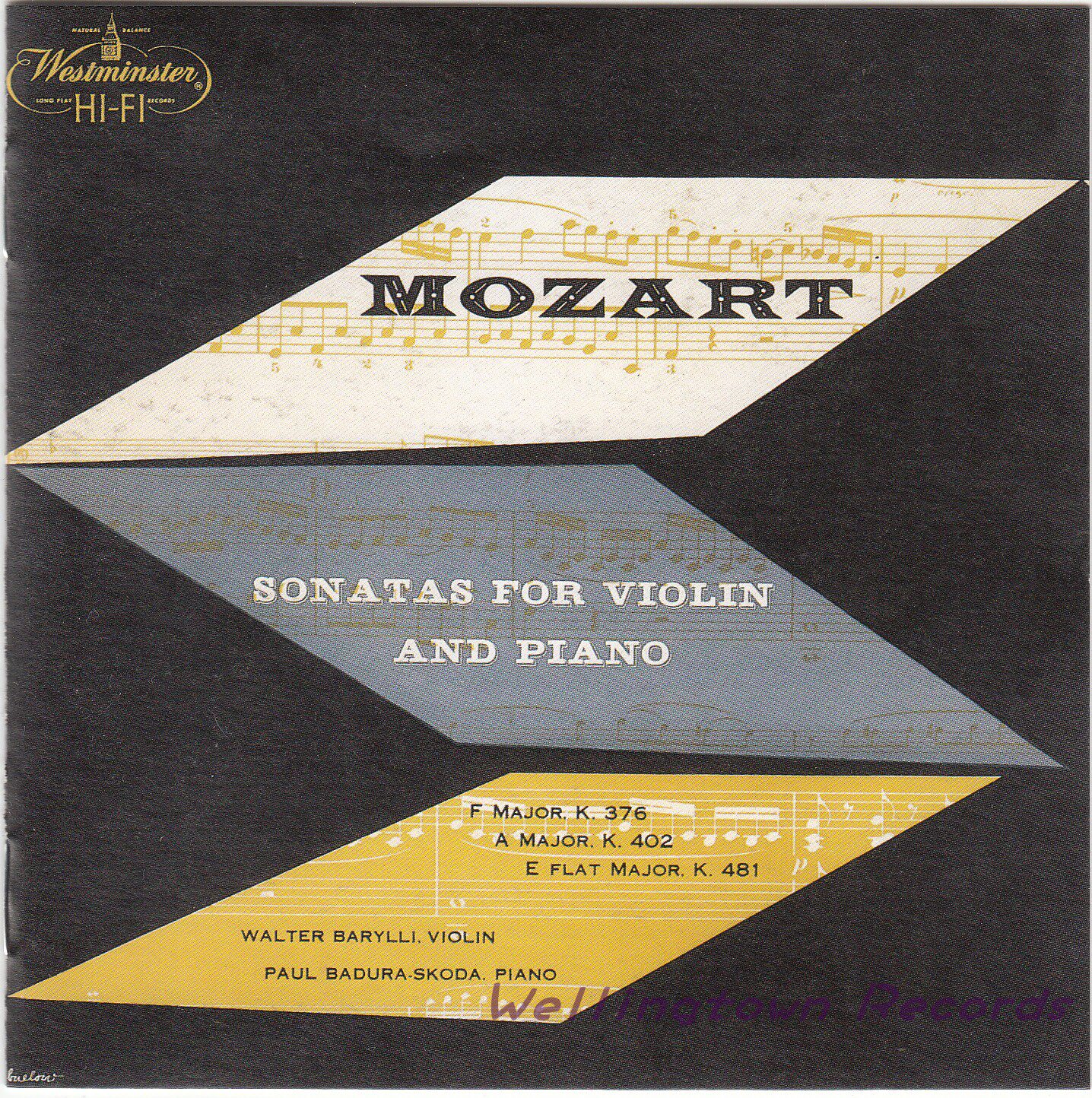 Barrie Badurascoda Mozart 24 29 33 Violin Sonata W012