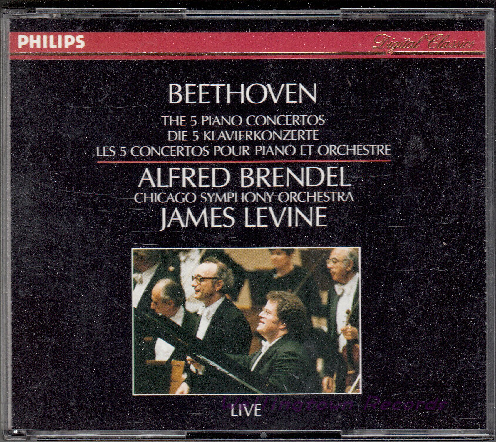 Levin Chicago Symphony Brendel Beethoven Piano Concerto Complete Works 1980s Edition