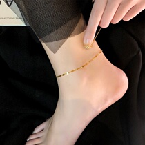 Anklet jewelry 2021 New Tide couple models a pair of female niche design does not fade ins cold wind sexy