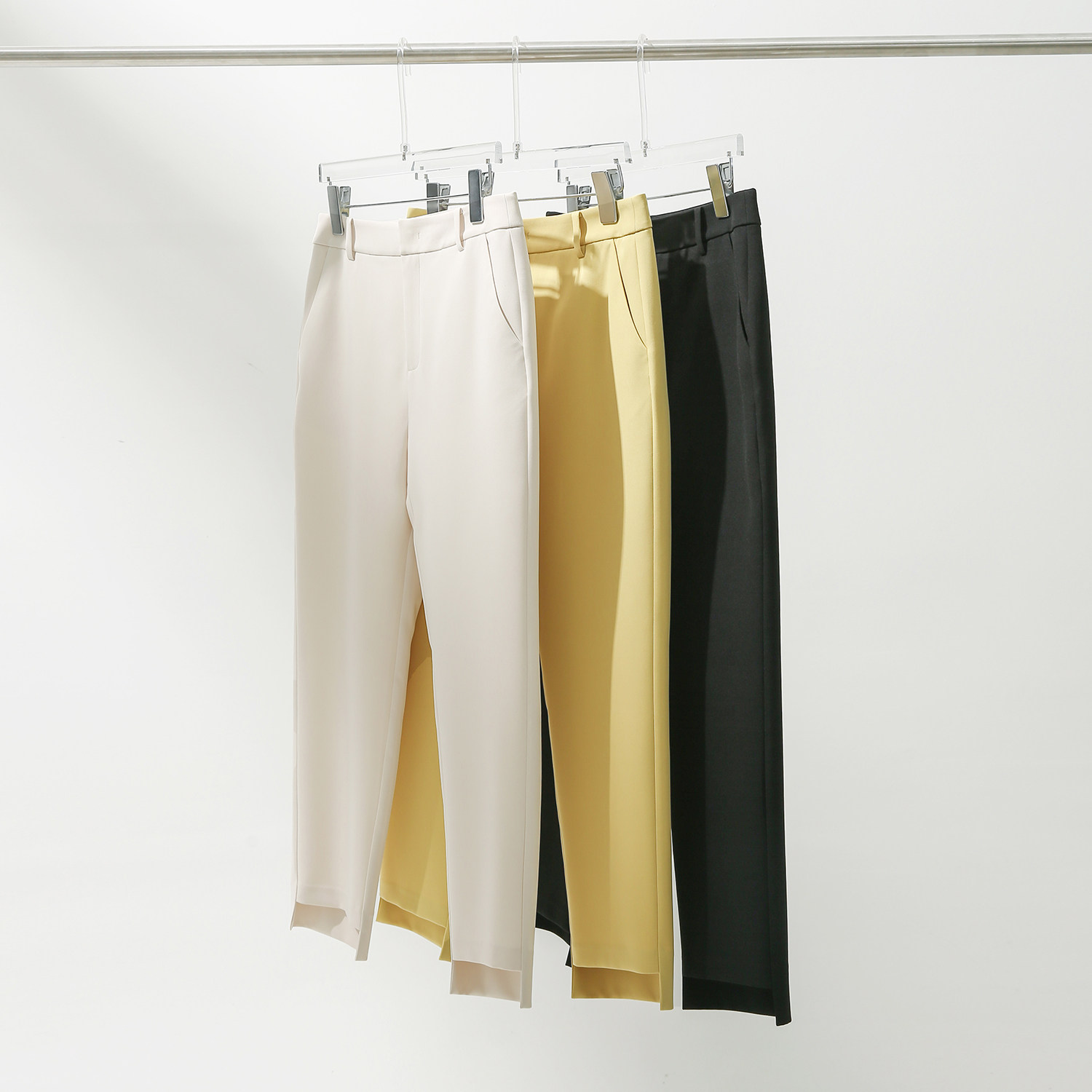 (KZ0810832) Town shop pants king ~ casual Western pants pituitary feet irregular high waist display slim 90% pants