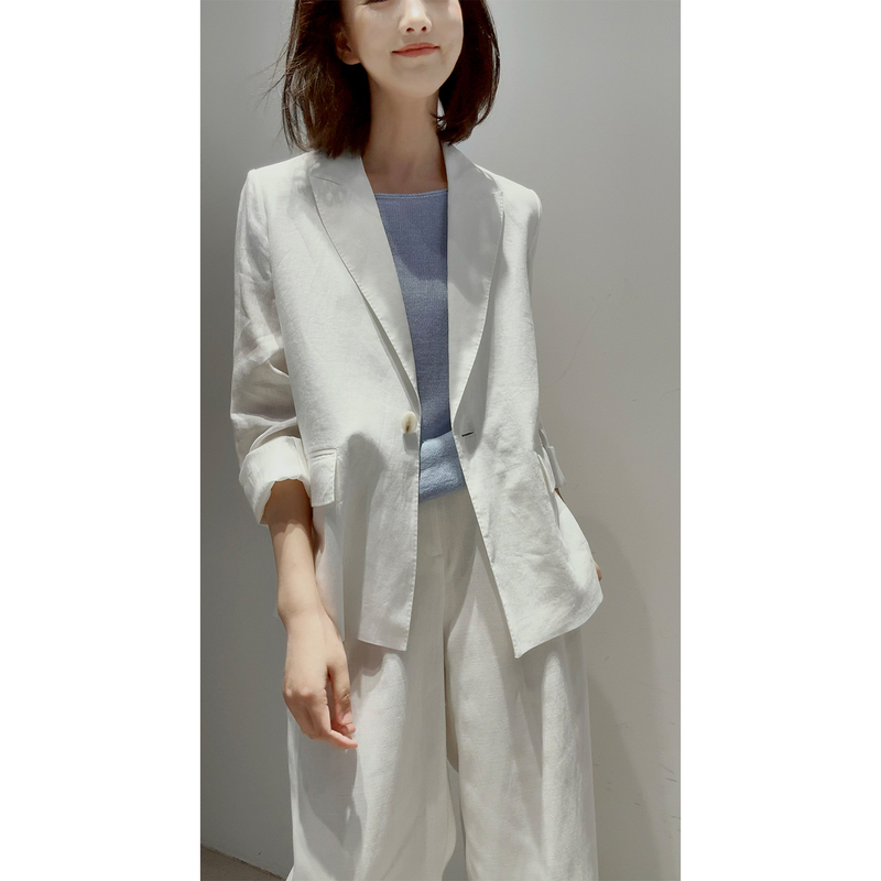 26 New~ Waterwalkway [Lyocell Linen/Smooth and Dry] High-End Old Money Style Oversized Jacket/Pants