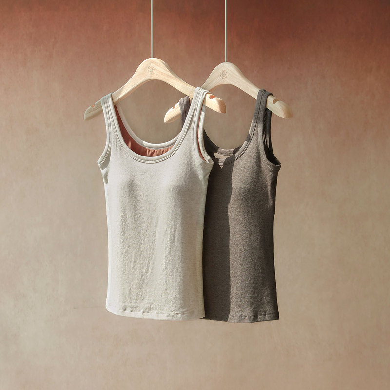 Linen Softens Skin/Makes You Look Slimmer! Unbeatable Cool Feeling~【Seamless/Anti-Wrinkle/Beautiful Back】All-In-One Nude-Feel Tank Top
