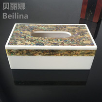 Berlina creative upscale paper towel box Baubeinlaid home Ornament Living Room Tea Table Pendulum with rectangular drawing paper box