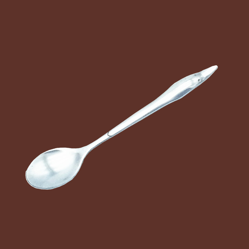 Metal stainless steel penguin pointed mouth round mouth coffee spoon spoon stir spoon triple fork fruit fork