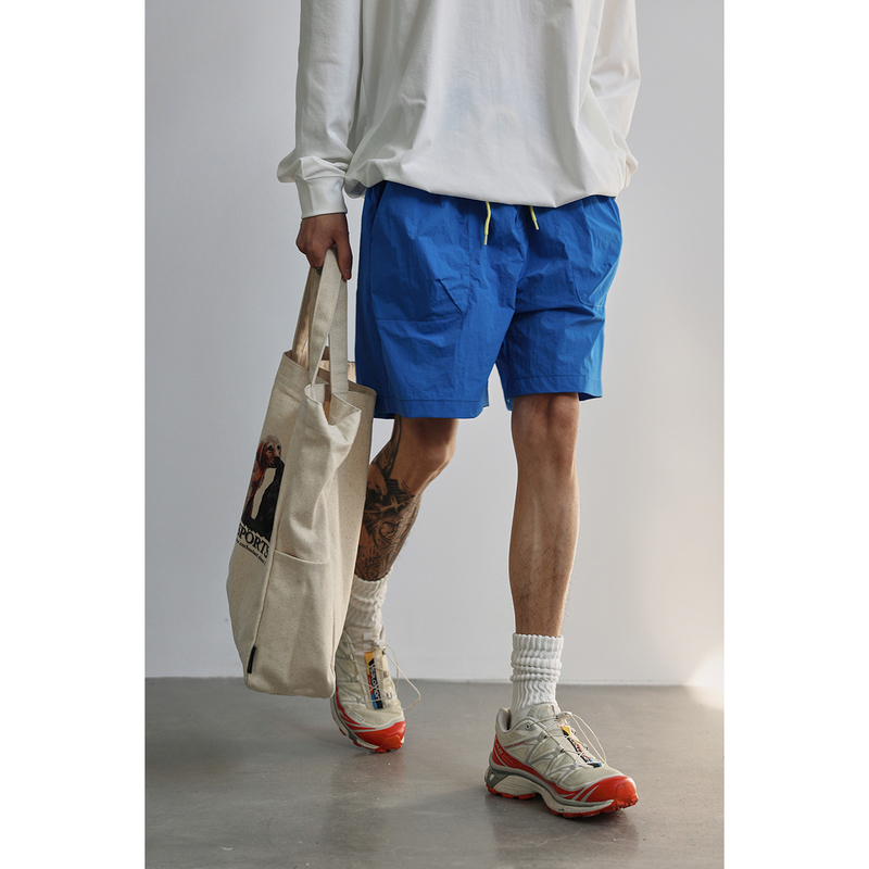 Lh Store Summer Outdoor Multi-Color Quick-Drying Casual Shorts Men's Beach Workwear Drawstring Straight Loose Sports Pants