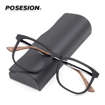 POSESION FASHION BIG FRAME WOODEN GLASSES FRAME BLACK FRAME BOX GLASSES FRAME Worthy of shortsighted eye frame male and female tide