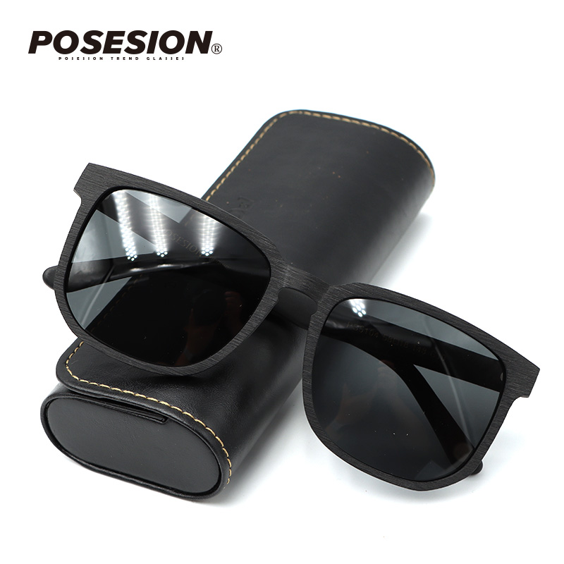 POSESION sunglasses Male large couple sunglasses square frame fashion beach glasses big face female street shot thin