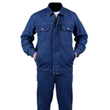 Джинсовый искусственный износостойкий хлопковый летний комбинезон