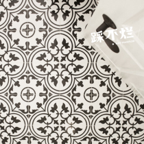 Nordic high-scale black and white mosaic tiles toilet kitchen floor tiles porch into the home balcony tile 200x200