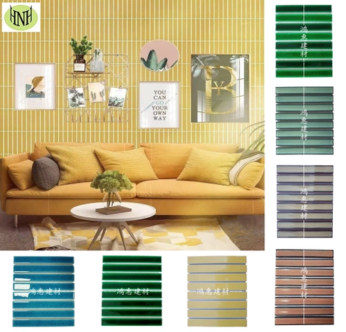 Длинная полоса бетонная керамическая мозаика зеленая ледяная трещина