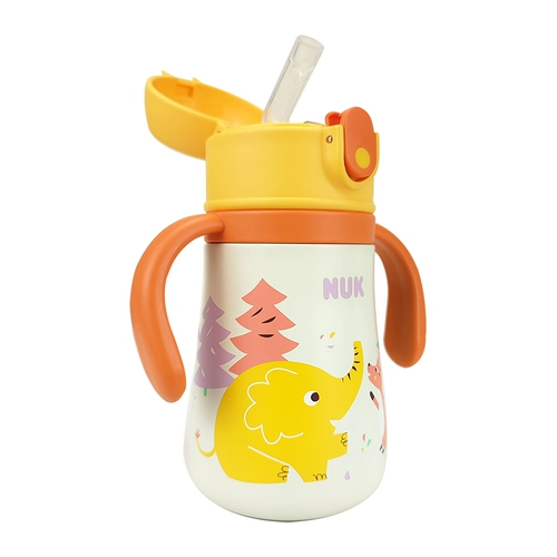 Трубочка со стаканом, детский стакан из нержавеющей стали, вместительная и большая чайная чашка, герметическая ручка, Германия