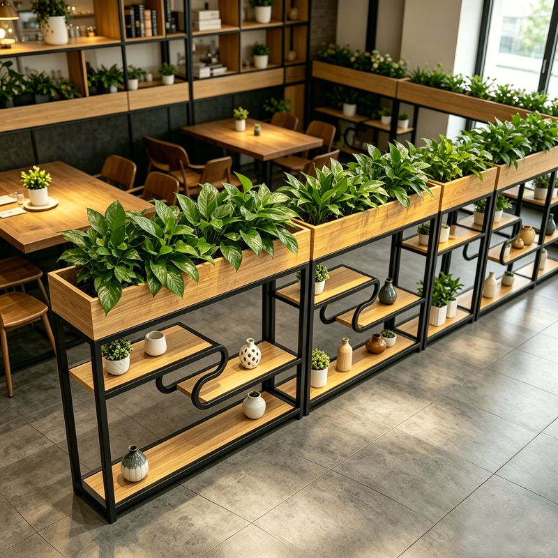 Wrought Iron Flower Stand Partition Shelf Restaurant Green Plant Fence Decorative Booth Partition Fence Office Screen Low Wrought Iron Flower Stand Partition Shelf Restaurant Green Plant Fence Decorative Booth Partition Fence Office Screen Low