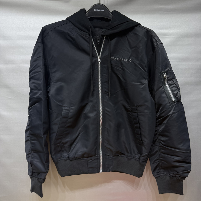 Converse Converse Spring and Autumn Style Men's and Women's Hooded Retro Casual Zipper Jacket 10028456-A02