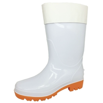 Warm Plus Suede Plus Cotton White Food Boots Liner Male Rain Boots Middle Cylinder Cotton Rain Shoes Non-slip Super Size Rubber Shoes Water Shoes