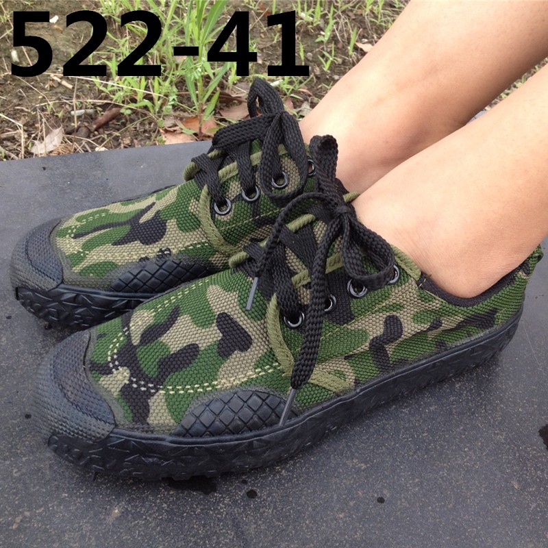 Peak Anti-Slip Combat Training Shoes Worksite Men And Women Military Training Emancipation Shoes Outdoor Running Training Lao Canvas Rubber Shoes