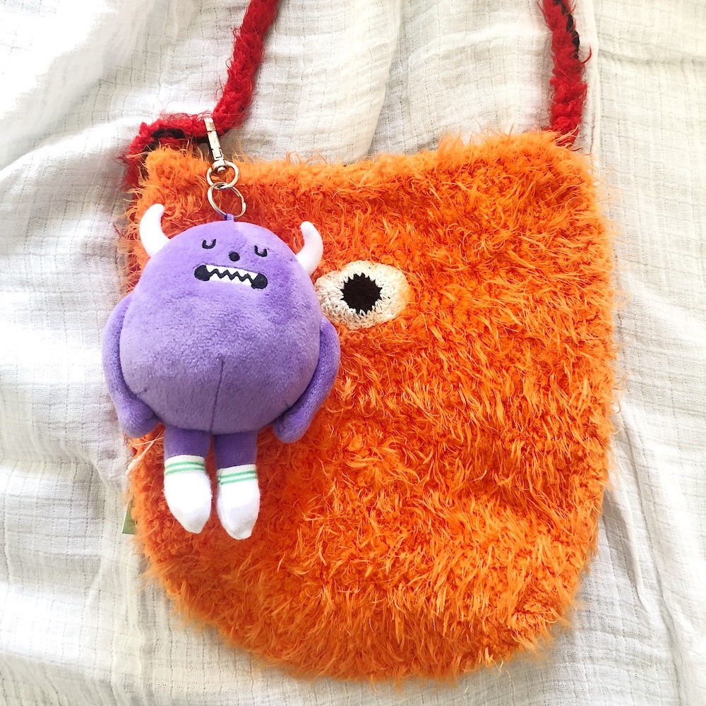 plush paparazzi doll key buckle bag pendant accessories accessories Korean tide playing brand Sticky Monster Lab