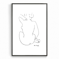Matisse womens head figure sketches naked female back figure Fauvism master classic narration art printing