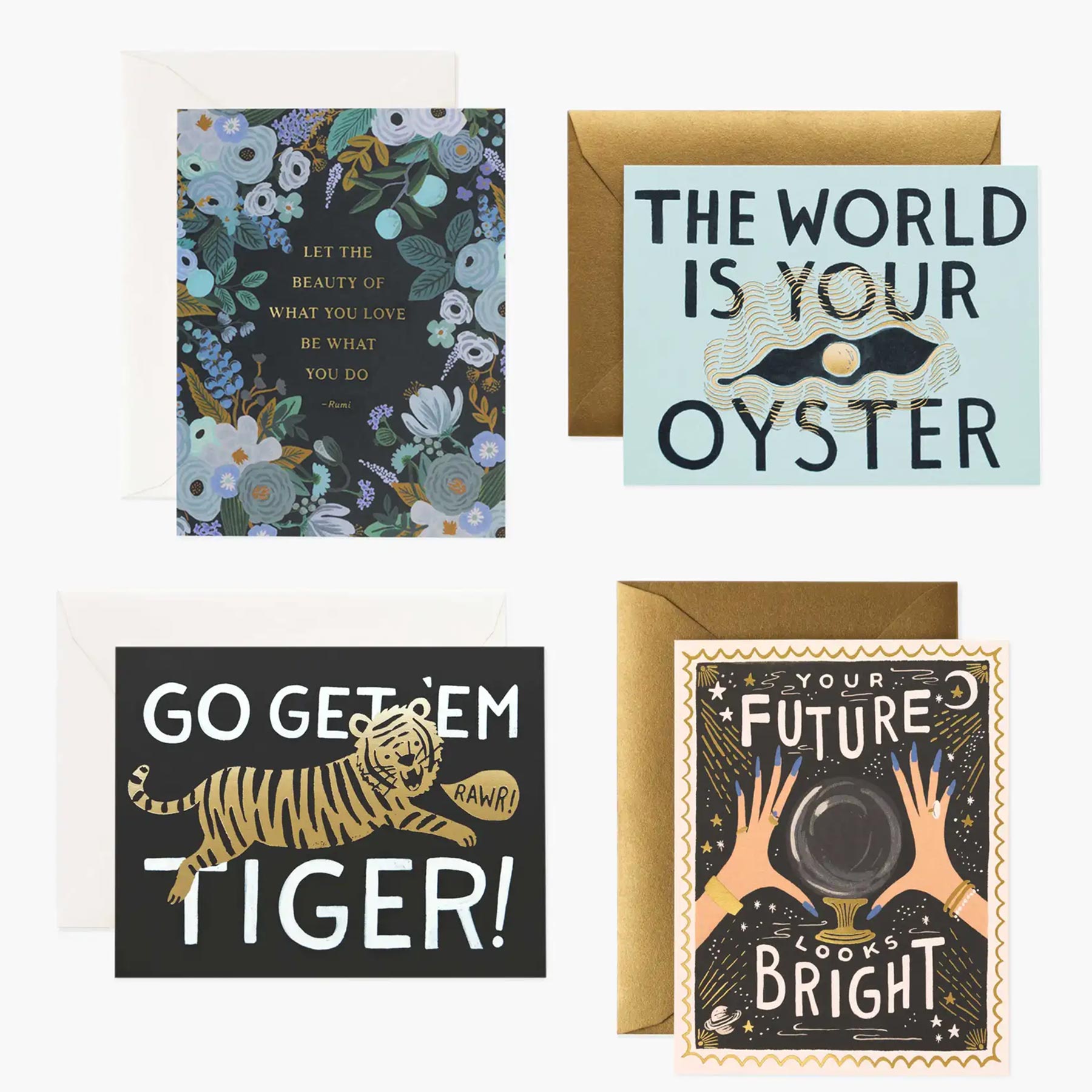 American Rifle Paper card imported greeting card postcard blessings thank you for graduation praise